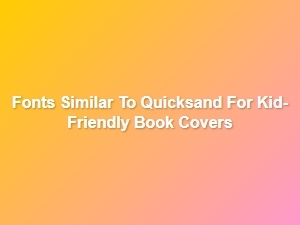 Playful Geometric Fonts Like Quicksand for Children